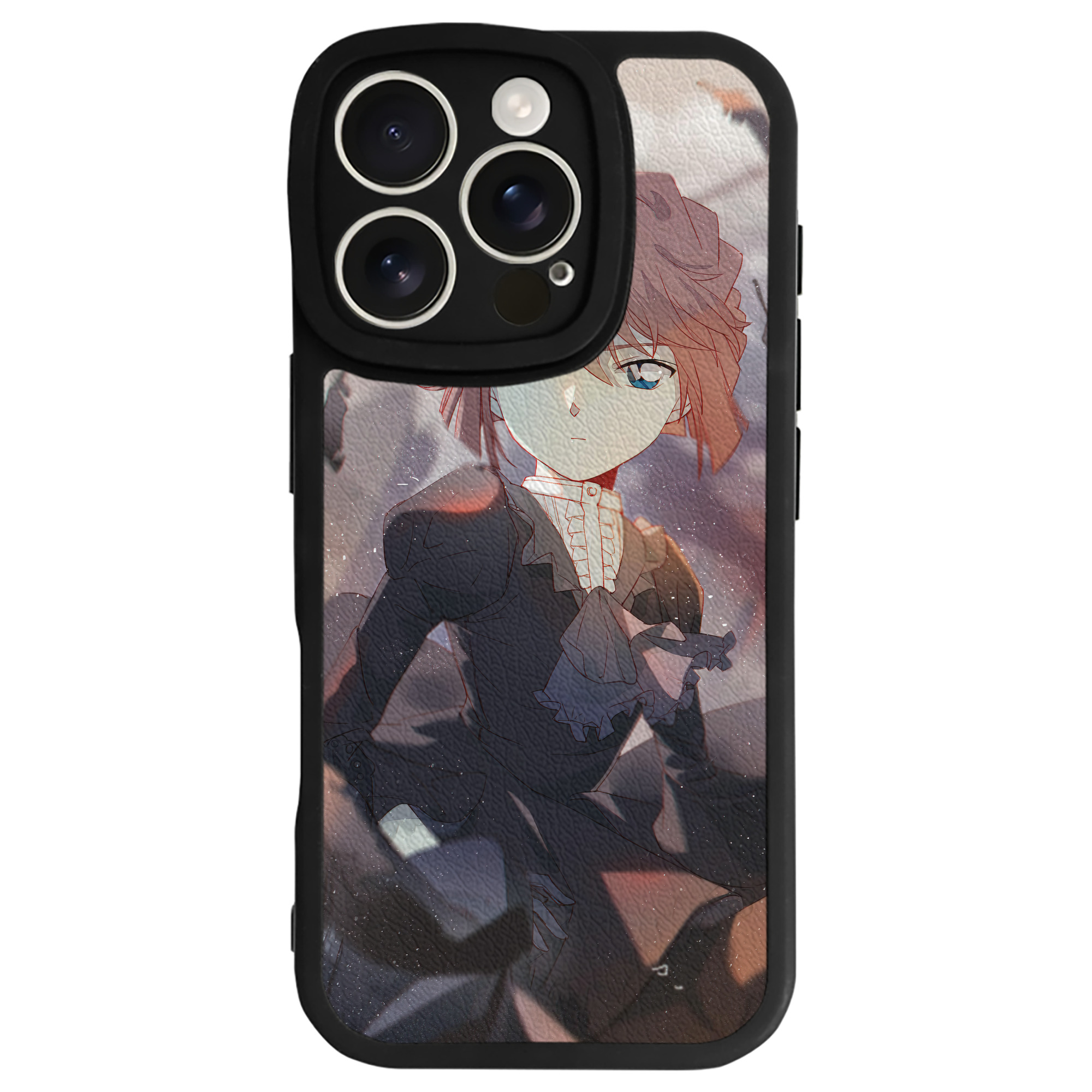 （画像用） 名探偵コナン Detective Conan 【iPhone 16シリーズ対応】シリコンスマホケース（レザー調） 材質：シリコン